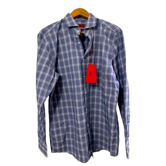 HUGO Shirts Hugo Plaid Dress Shirt Last One Whos The Lucky Gent